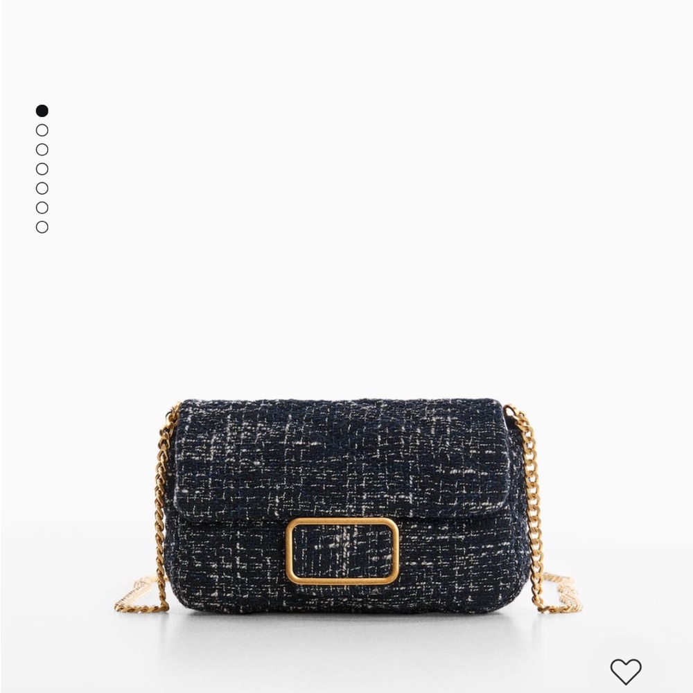 NWT MANGO TWEED BAG